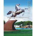 Escultura al aire libre del caballo del metal